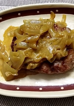 ハンバーグのカレーソース-レシピのメイン写真
