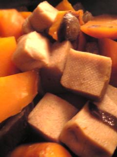高野豆腐と人参と茄子と椎茸の煮物-レシピのメイン写真