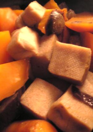 高野豆腐と人参と茄子と椎茸の煮物-レシピのメイン写真