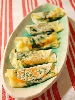 簡単おつまみ★餃子の皮で大葉チーズ巻き-レシピのメイン写真