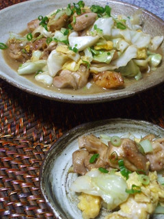 きゃべつと鶏の親子炒め-レシピのメイン写真