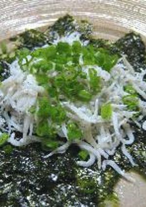 しらすのせ韓国海苔-レシピのメイン写真
