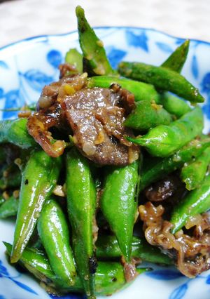 塩麹ラブ♥♡な私の牛肉いんげん炒め-レシピのメイン写真