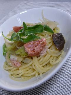 明太子とパラフのプチプチ和風パスタ-レシピのメイン写真
