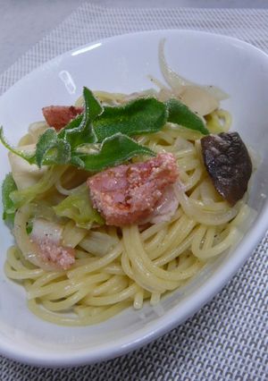 明太子とパラフのプチプチ和風パスタ-レシピのメイン写真
