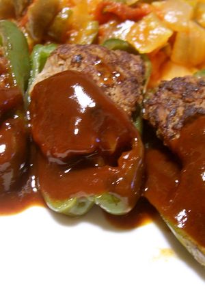 大ッきいピーマン見つけたら肉詰め！！-レシピのメイン写真