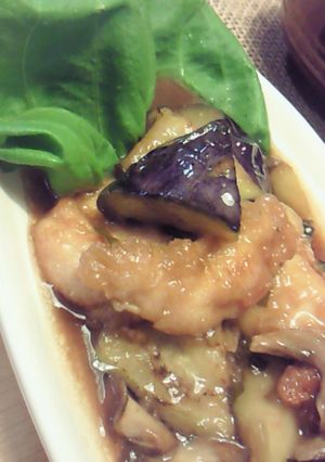 ごはんがすすむ！ナスと鶏肉の炒め煮♪-レシピのメイン写真