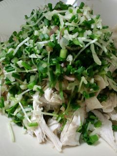 蒸し鶏の薬味和え-レシピのメイン写真