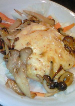 チーズon豆腐ステーキ 豆板醤ソース-レシピのメイン写真