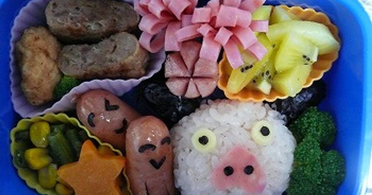 基本からアレンジまで！思わずつくりたくなる「簡単☆キャラ弁パンパカパンツぶたさん」のレシピ集 | クックパッド