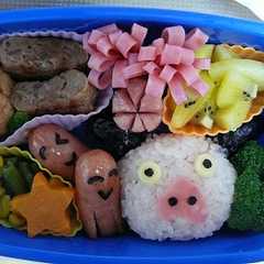 簡単☆キャラ弁　パンパカパンツ　ぶたさん-レシピのメイン写真