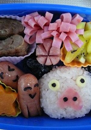 簡単☆キャラ弁　パンパカパンツ　ぶたさん-レシピのメイン写真