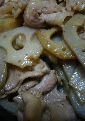 豚肉とレンコンのマヨ醤油炒め-レシピのメイン写真