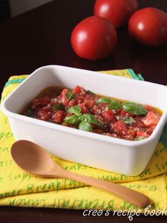 フレッシュトマトとバジルの冷製ソース-レシピのメイン写真