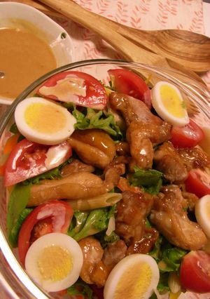 絶品☆照りマヨソースのチキンサラダ-レシピのメイン写真