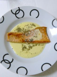 やさしいお酢で焼鮭のソース-レシピのメイン写真