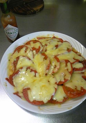 超簡単♪トマトのピザ？グラタン？なに？-レシピのメイン写真