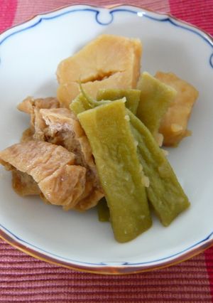 ささげと芋の煮物-レシピのメイン写真