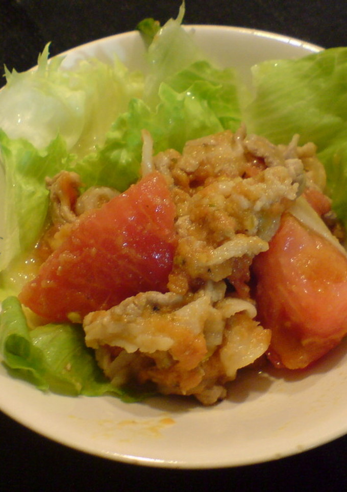 ★豚肉とトマトの炒め煮★-レシピのメイン写真