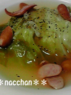 簡単☆まるごとキャベツのスープ-レシピのメイン写真