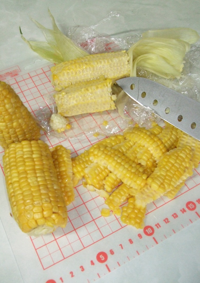 とうもろこしの冷凍-レシピのメイン写真