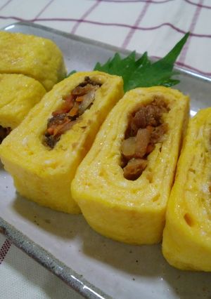 味付まぐろ缶de玉子焼き-レシピのメイン写真