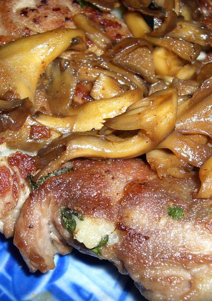 豚の重ね焼きキノコソース-レシピのメイン写真