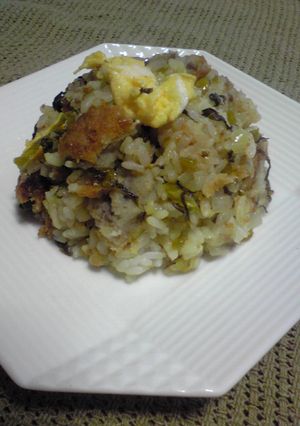 コロッケ・高菜　チャーハン-レシピのメイン写真