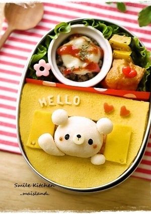 窓からひょっこり♪オムライス*キャラ弁-レシピのメイン写真