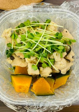 むね肉と豆腐の味噌炒め弁当-レシピのメイン写真