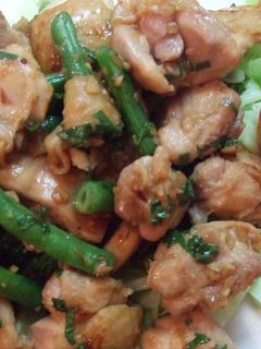 鶏肉といんげんのシソ炒め-レシピのメイン写真