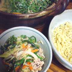 รูปของ 野菜たっぷり♪ピリ辛味噌つけ麺
