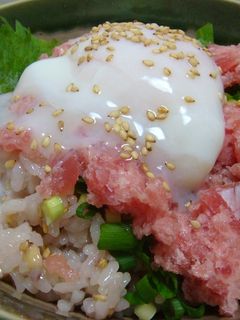 温玉ネギトロ丼-レシピのメイン写真