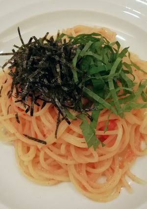 オリーブオイルだけで絶品！明太子パスタ-レシピのメイン写真