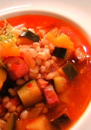 大麦の夏野菜トマトリゾット-レシピのメイン写真