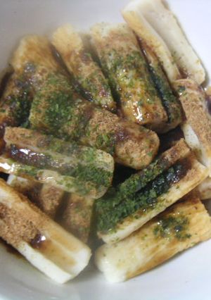 お弁当にちくわ、さつまあげをお好焼き味に-レシピのメイン写真