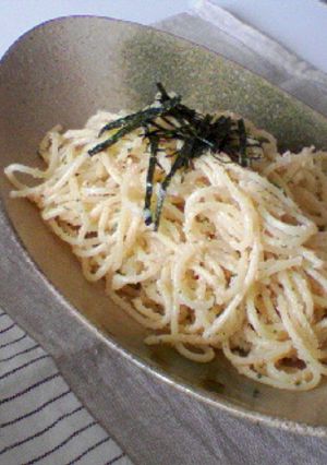 たらこのパスタ♪ガーリック効いてます♪-レシピのメイン写真