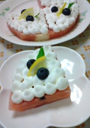フレッシュ!スイカケーキ-レシピのメイン写真