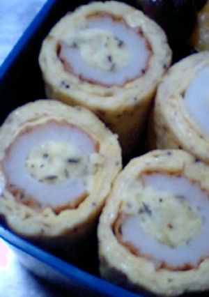 お弁当に☆ちくわでまあるい卵焼き♪-レシピのメイン写真
