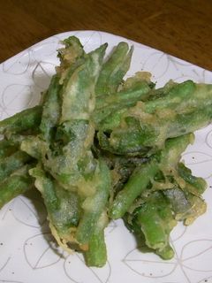 青しそが香る☆インゲンの天ぷら-レシピのメイン写真
