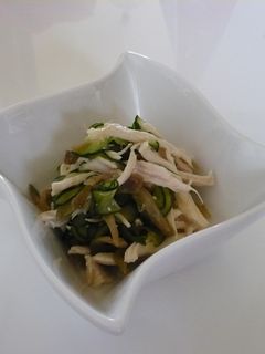 ☆きゅうりと鶏肉のザーサイ和え☆-レシピのメイン写真