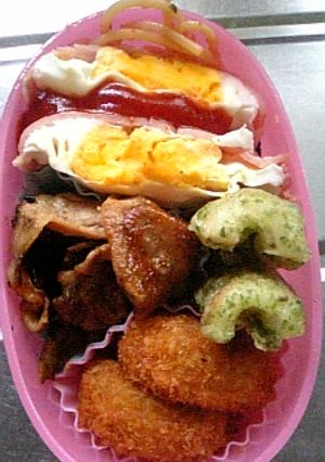 お弁当・朝ご飯に便利☆ハムエッグ☆-レシピのメイン写真