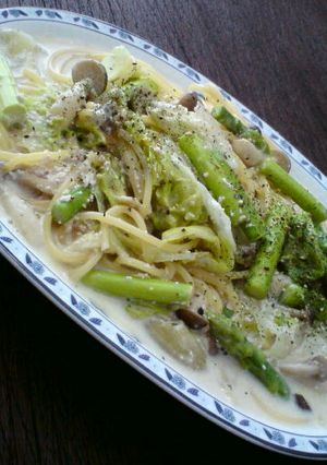 たらこと色々野菜のクリームチーズパスタ-レシピのメイン写真