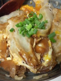 餃子の☆卵とじ☆丼ぶり-レシピのメイン写真