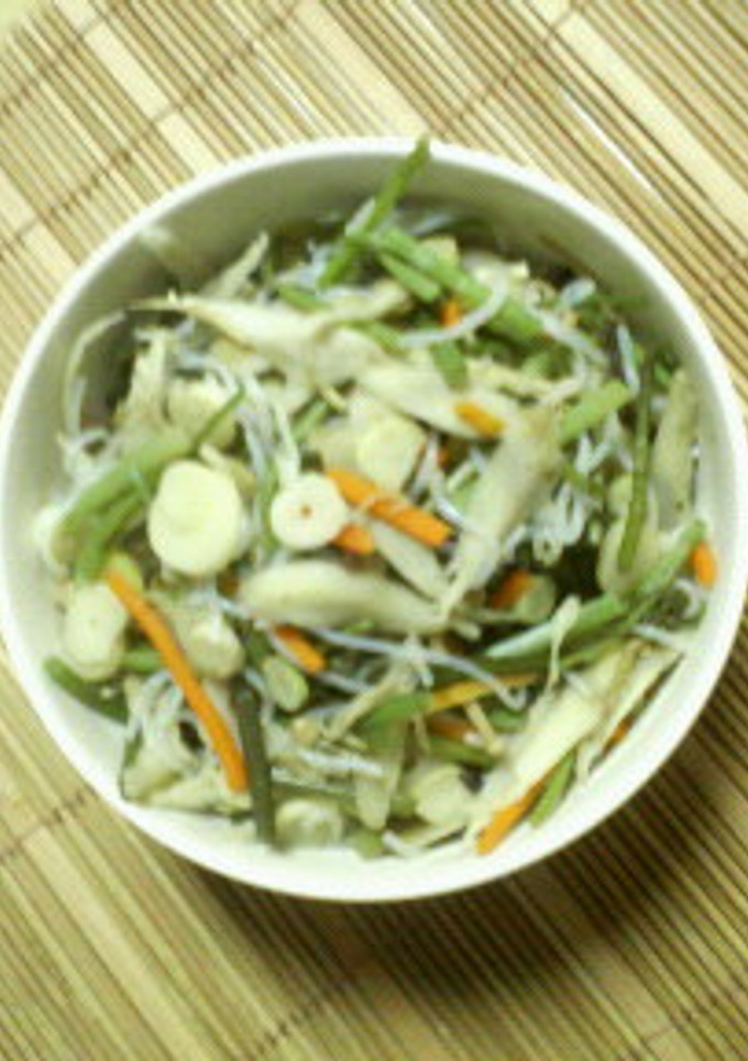 たっぷりしらたきと山菜の簡単炒め煮-レシピのメイン写真