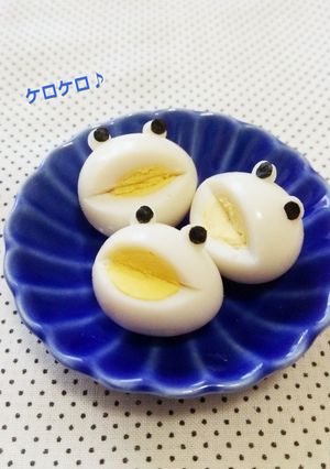 お弁当に♪うずらの卵でカエルくん！-レシピのメイン写真