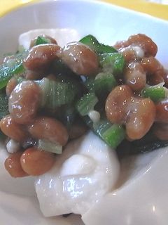 ☆Love離乳食☆納豆おくらひややっこ-レシピのメイン写真