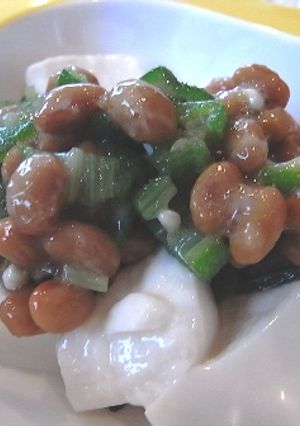 ☆Love離乳食☆納豆おくらひややっこ-レシピのメイン写真