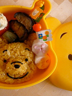 キャラ弁★卵焼きの苦手な子も!プーさん♪-レシピのメイン写真