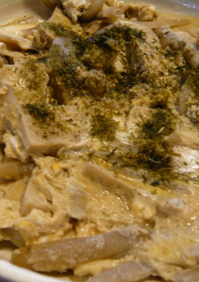 高野豆腐とごぼうの卵とじ-レシピのメイン写真